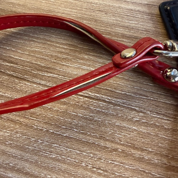 Coach Leopard Print Clutch with Red Accents Set Of 2 - Picture 2 of 12